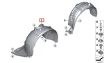 Bmw X1 F48 Front Right Fender Wheel Arch Liner 51717342176 7342176 No Duties. Fixed Price $145.18.