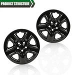 Fit For 2006-2012 Toyota Rav4 2pcs 17" Wheel Skin Hub Cap Full Rim Cover Black. Fixed Price $48.39.