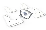 Rally Armor 17-21 Honda Civic Sport & Touring (hatch) White Ur Mud Flap W/ Blac. Fixed Price $212.94.