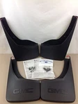 14-19 Gmc Sierra Front Rear Black Molded Mud Flaps Guard Gm Oem Accessory Kit. Fixed Price $124.96.