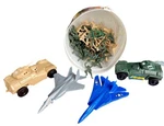 United States Soldier In A Bucket 60+ Soldiers 2 Tanks Jets Broken Vtg. Fixed Price $11.83.