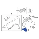 For Dodge Hornet 2023-2025 68624286aa Front Left Fender Liner Extension. Fixed Price $65.58.