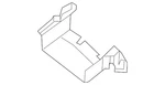 Genuine Nissan Radiator Support Air Deflector 62542-3ta0b. Fixed Price $12.82.