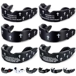 Yaomiao 6 Pcs Cross Mouth Guards Christian Teeth Armor Small, Black, White. Fixed Price $22.10.