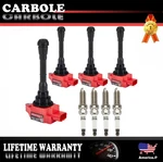 High Performance 4 Ignition Coils And Spark Plugs For Nissan Juke Qashqai Sentra. Fixed Price $69.99.