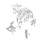 Audi 12 - 16 Oem Fender Liner Splash Guard 4g0821134d Front Right Genuine. Fixed Price $139.99.