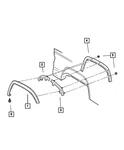 Genuine Mopar Fender Side Liner Left 55175899. Fixed Price $64.94.
