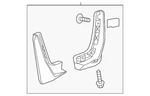 Genuine Gm Rear Splash Guards Molded - Black 85125927. Fixed Price $119.06.