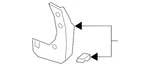 Genuine Acura Mud Guard 75820-tjb-c01. Fixed Price $50.55.