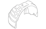 Genuine Audi Fender Liner 8t0-821-171-m. Fixed Price $159.78.