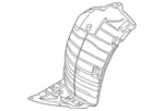 Genuine Nissan 2009-2020 370z Front Fender Liner 63845-1ea0a. Fixed Price $82.61.