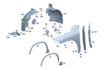 Genuine Mercedes-benz Wheel Arch Cover 247-690-06-03. Fixed Price $49.40.