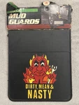 Vintage Truck Twin Mud Guards Plasticolor Truck'n Devil Dirty Mean & Nasty 12x18. Fixed Price $100.00.