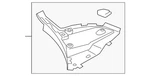 Genuine Porsche Side Shield 95b-825-101-g-1e0. Fixed Price $74.90.