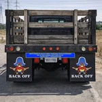 Yosemite Sam Tractor Trailer Diesel Mudflap Semi Back Off Truck Mud Flap 24"x30". Fixed Price $233.99.
