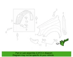 Honda 74460-stx-a00, Front Fender Liner Support Bracket Left Side, New. Fixed Price $59.97.
