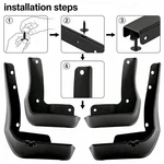 For Honda Accord 2018-2022 Sedan 4pcs Mud Flaps - Top-grade Abs Material. Fixed Price $30.54.