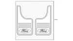 Genuine Ford Splash Guards Gatorback By Truck Hardware Vhl3z-16a550-j. Fixed Price $326.50.