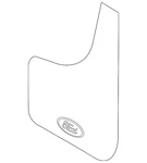 Genuine Ford Splash Guards - Molded Rear Pair Black Ds7z-16a550-ca. Fixed Price $69.90.