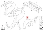 Genuine Bmw M5 E61 520d 520i 523i Cover Wheel Housing Rear Right 51717061246. Fixed Price $208.81.