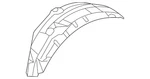 Genuine Mitsubishi Wheelhouse Liner 5370c006. Fixed Price $193.60.