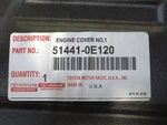 Genuine Oem Toyota Lexus 51441-0e120 Passenger Rh Under Cover Shield 2016-19 Rx. Fixed Price $83.71.