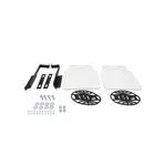 Mud Flaps, White With Black Logo, For Type 2 Bus, Thru 72 Dunebuggy & Vw. Fixed Price $76.22.