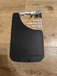 Plasticolor 9x15 In. Black Mud Guards Flaps - Off Road Mountain Logo 2 Pk New. Fixed Price $14.99.
