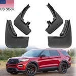 4pcs Front Rear Black Splash Guards Mud Flaps Fender For Ford Explorer 2020-2024. Fixed Price $39.99.