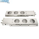 Stainless Steel 30" Mud Flap Hanger Light Cutouts Spring Loaded 2 1/2 Pattern. Fixed Price $73.92.