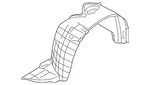 Genuine Nissan Fender Splash Shield 63843-9kk0a. Fixed Price $64.61.