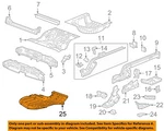 Gm Oem 16-25 Malibu Rear Body Floor Rails-air Deflector 22976387. Fixed Price $74.02.