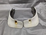 1999-2005 Mazda Miata White Rear Mud Flaps Flap Left Right Set 99-05 00nbpt. Fixed Price $78.99.
