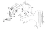 Genuine Mercedes-benz Wheel Arch Cover 118-690-50-01. Fixed Price $16.50.