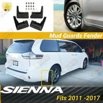 Fit Toyota Sienna 2011-2017 Splash Guards Van Molded Front Rear Mud Flaps Guard. Fixed Price $39.99.
