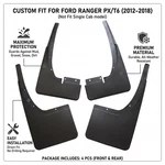 Mud Guards Flaps For 2011 - 2018 Ford Ranger T6 Front & Rear Splash. Fixed Price $55.29.