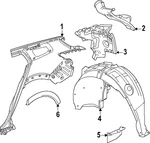 Genuine Honda Quarter Panel Splash Shield 85694811. Fixed Price $63.78.