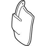 Genuine Ford 2002-2005 Explorer Rear Driver Side Mud Guard 1l2z-16a550-aad. Fixed Price $79.37.