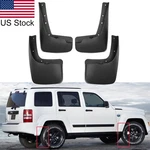 4pcs Front & Rear Splash Guards Mud Flaps For Jeep Liberty 2008-2012. Fixed Price $57.99.