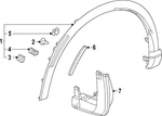 Genuine Honda Mud Flap Kit 08p00-3a0-100. Fixed Price $102.87.