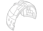 Genuine Audi Fender Liner 8w0-821-171-a. Fixed Price $177.60.