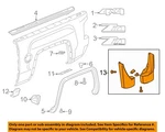 Chevrolet Gm Oem Silverado 1500 Pick Up Box Bed-mud Flap Splash Guard 23387354. Fixed Price $116.44.