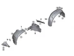 Bmw X6 F16 14-17 Oem Fender Liner Splash Guard 51717335112 Fr. Sec. Front Right. Fixed Price $189.99.