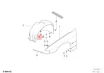 Genuine Bmw E38 730i 730il Bracket Covering Wheel Housing Fr. Right 51718196464. Fixed Price $30.69.