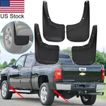 4pcs Front Rear Mud Flaps Splash Guards Mudguard For 2007-13 Chevrolet Silverado. Fixed Price $58.99.