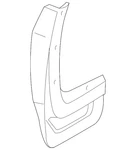Genuine Toyota Mud Guard 76625-0e010. Fixed Price $52.54.