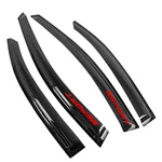For 22-24 Subaru Wrx 5th Window Visors Smoke Shade Guard Front Rear W/ Red Sport. Fixed Price $67.99.