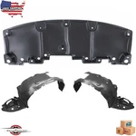 Fits 2014-2016 Toyota Corolla Front Lower Engine Under Cover & Fender Liner Set. Fixed Price $172.33.
