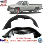 Front Fender Liner Lh+rh For 2001-06 Chevrolet Silverado/gmc Sierra 2500hd 3500. Fixed Price $66.25.