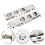 New Mud Flap Hanger 30" Stainless Steel Light Cutouts Spring Loaded 2-1/2 Patter. Fixed Price $73.32.